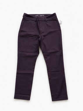 Old Navy Pixie Skinny Ankle Pants Women's Size 12 Burgundy Plum Stretch Office